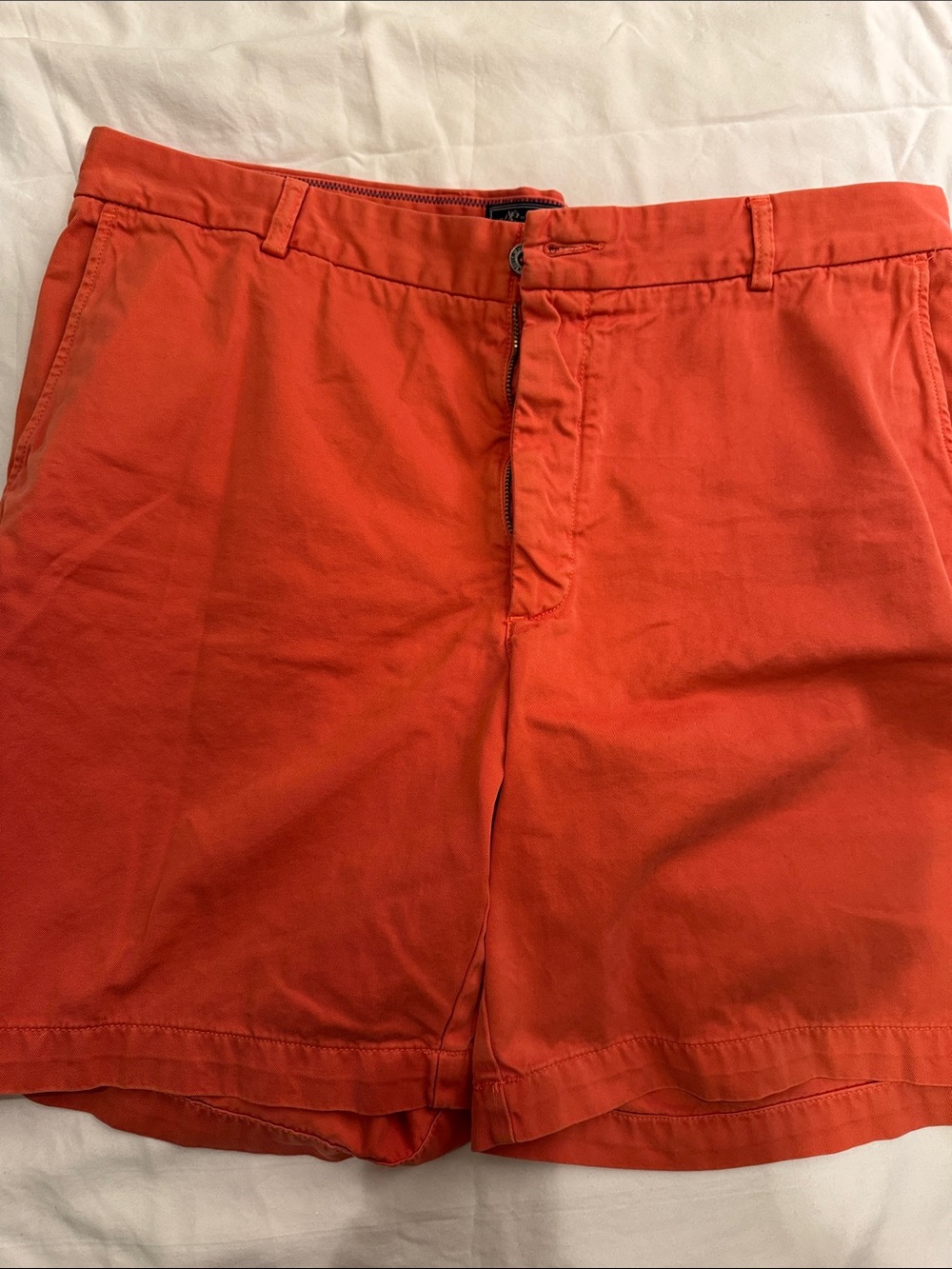 Southern Tide Coral Flat-Front Cotton Shorts